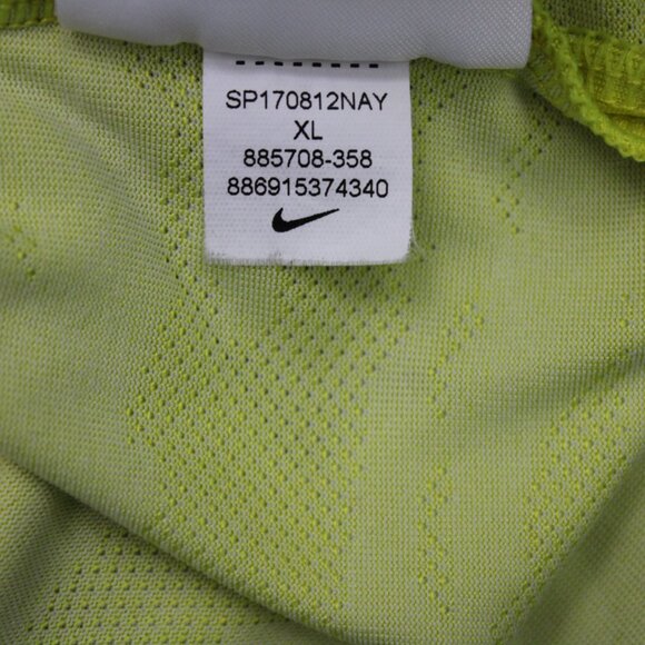 Nike Golf Polo Mens XL Yellow Icon Jacquard Camo Standard Fit Dri-Fit S/S - Picture 11 of 15